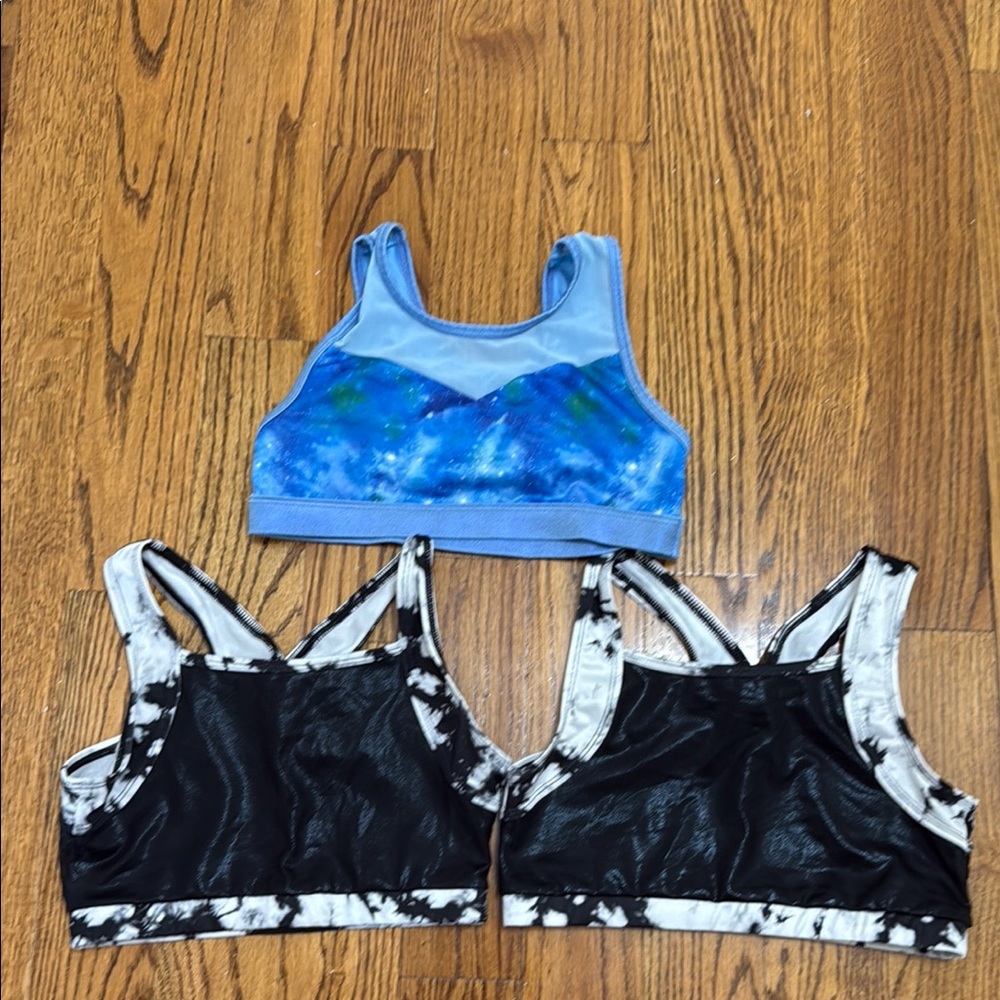 Blue and Black Sports Bras - More Than Magic